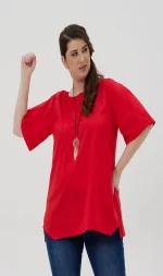 ROUND NECK - Mπλούζα- με -Τρουα Καρ-Μανίκι-VERTICE