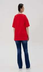 ROUND NECK - Mπλούζα- με -Τρουα Καρ-Μανίκι-VERTICE - Image 2