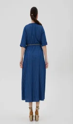 Φόρεμα-Τζιν-V-neck-VERTICE - Image 2